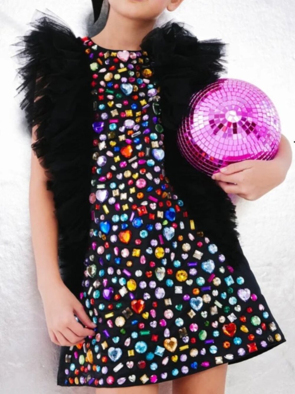 Lola and the boys Bejeweled Gem Dress size 10